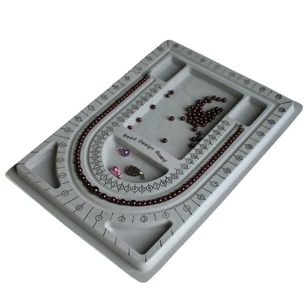 Flockad pärlbräda String Craft Tool Beading Smycken Design O