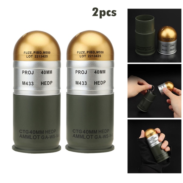 M433 HEDP 40 mm patron Dummy Granat Model Collection Leksak Min 2pcs