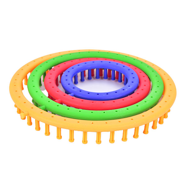 4Size Round Knitter Looms DIY Tool Kit Plastic Round Circle Cre Red