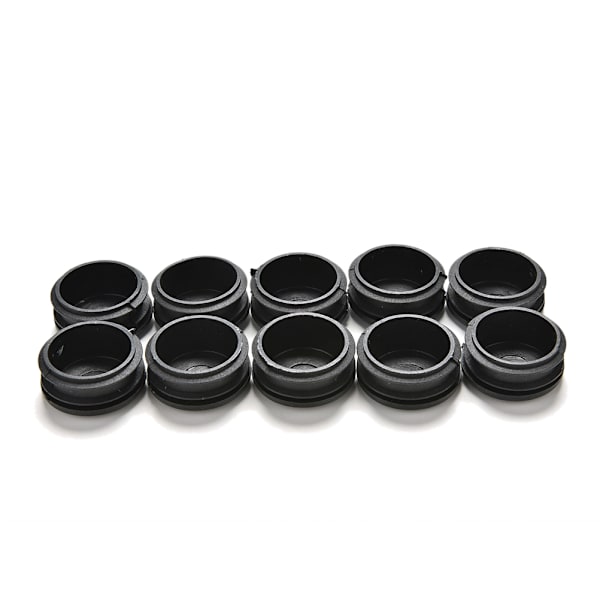 10x svarta plastblindande ändlock Cap Insert Plugs Bung For R