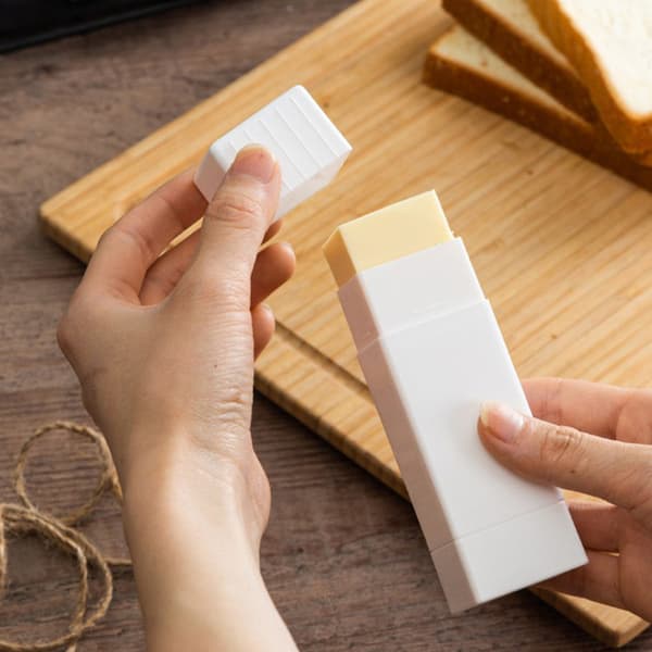Handy Solid Butter Spreader Hållare Sticks Förvaringsbehållare Ch White