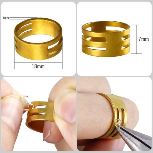 Gör-det-själv smycketillbehör Kit Set Open Jump Rings/Lobster Clasp/E Silver Without tools