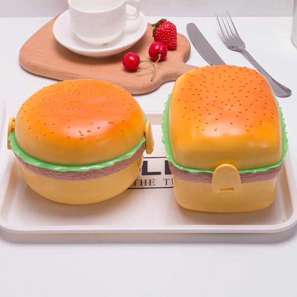 Hamburger Lunch Box Kid Bento Box Container Creative Burger Lu 1