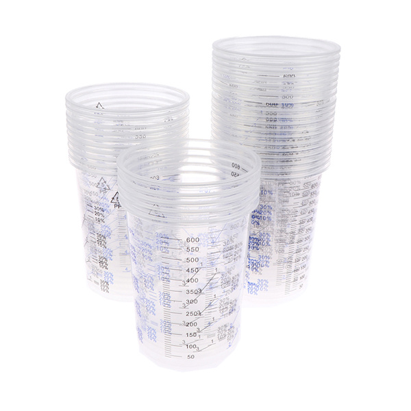 10/50 st Färgblandningskalibrerad kopp Plastfärgblandningskoppar 10