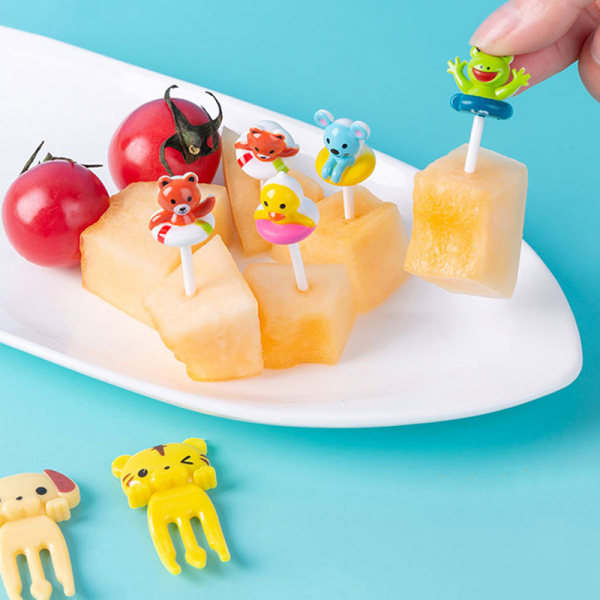 Bento Grönsaksporslin e Mini Toddler Barn Fruktgafflar Till N4