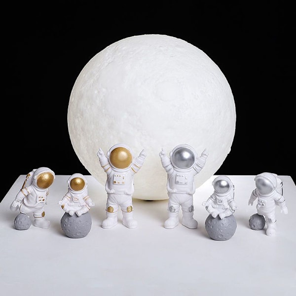 Nordic Astronaut Figurines Resin Skulptur Modern Heminredning Ta C