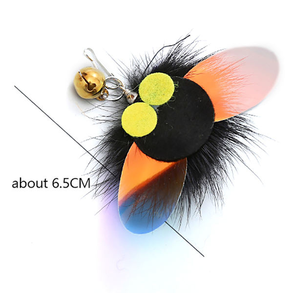 Cat Stick Replacement Head paljetter Feather Wand Teaser Cat Fuzz 16