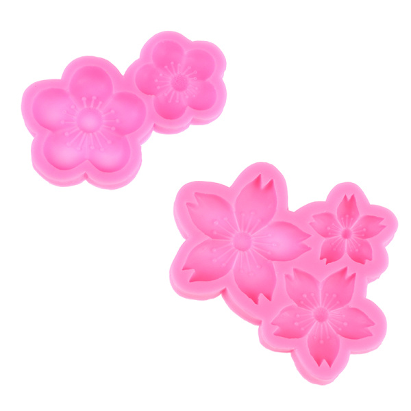 Nya sorters Blossom Flower Mjuk Form Fondant Choklad D A