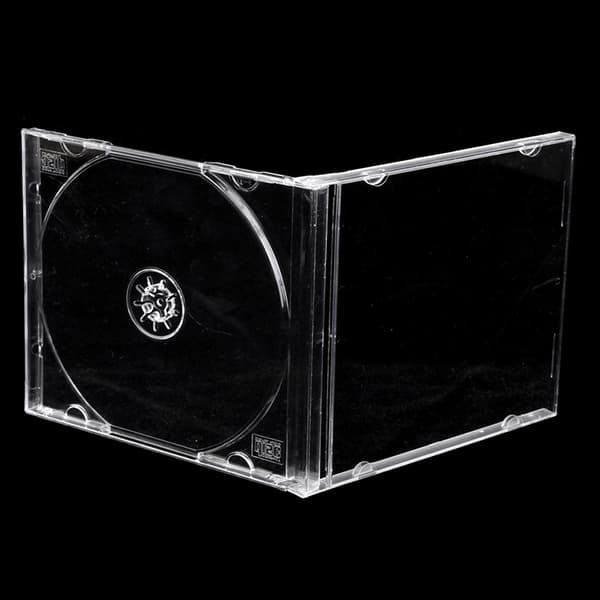 1 ST ReadStar Transparent Plast Single Piece case CD- case