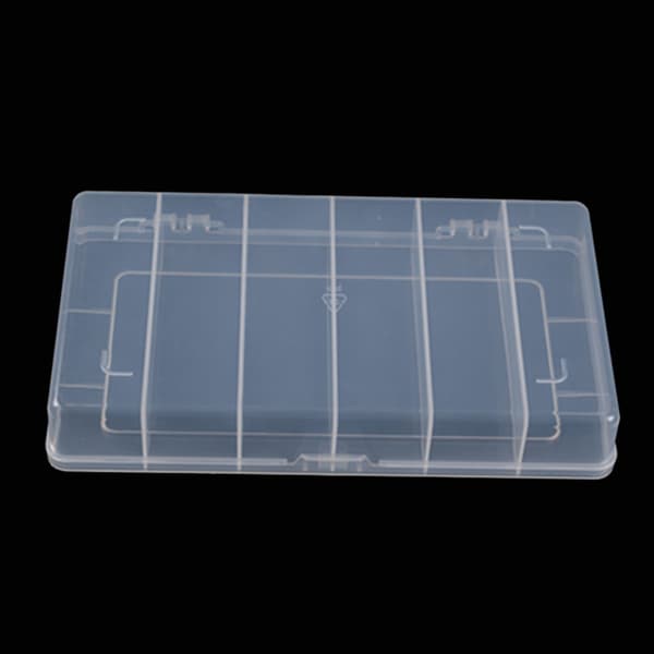 6 Grid Rektangulär förvaringslåda PP Plast Transparent Box Lure 1PC