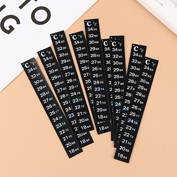 5st Stick-on Sticker Termometrar Digital Mättemperatur 13*1.8cm