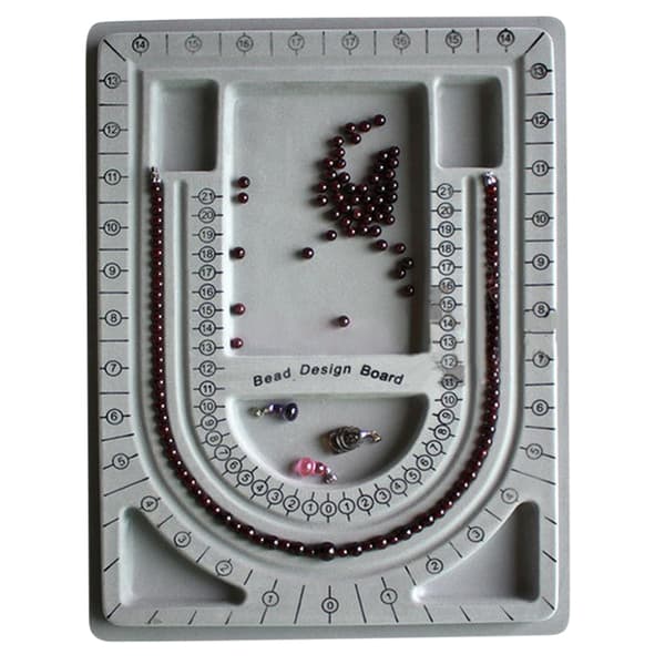 Flockad pärlbräda String Craft Tool Beading Smycken Design O
