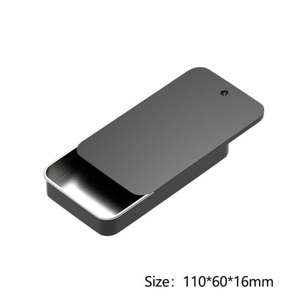 Mini Iron Box Slide Cover Förvaringsbox Bröllop Smycken Pill Case P11