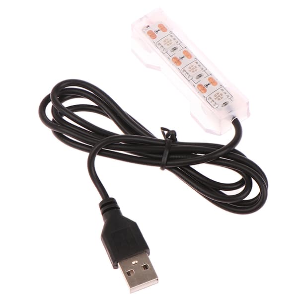 Fish Tank Light Plast Small Aquarium Light USB LED Yellow