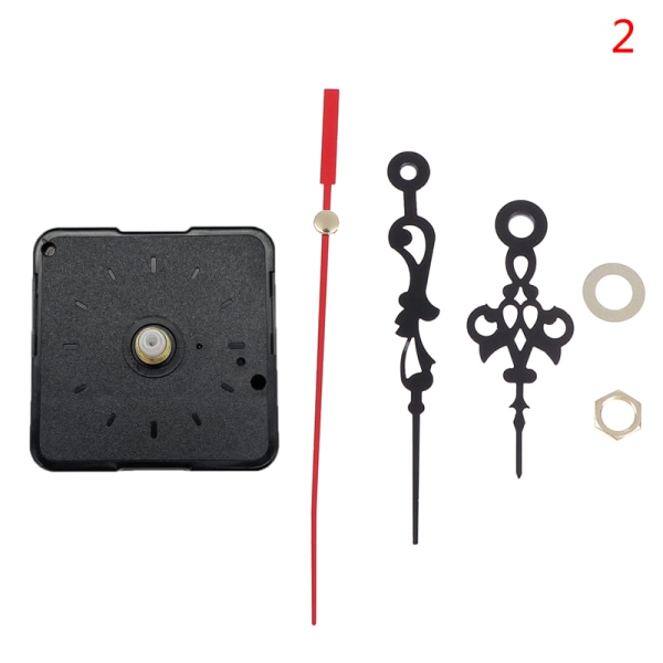 1 Set Silent Quartz Clock Movement Mechanism DIY Kit Batteri Po N2