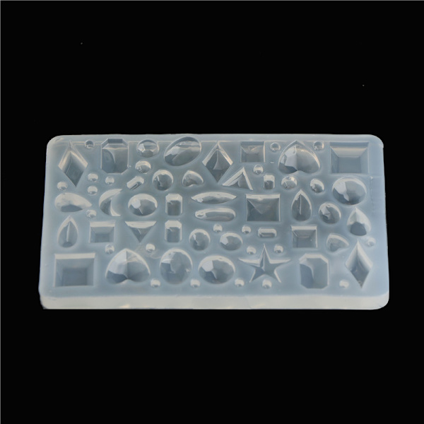 Oval/Hjärta/Vattendroppar Cabochon halvcirkel mould Ep
