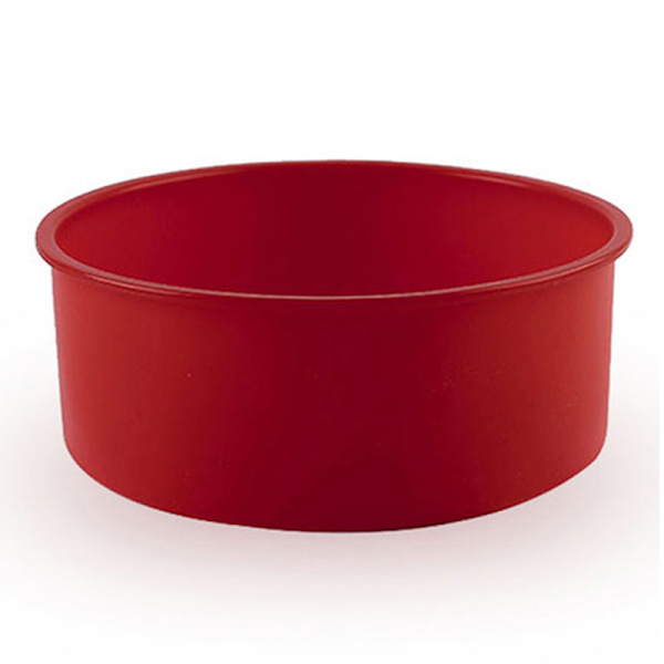 1st Rund Silikon Form Mould Silikon Bakpanna Red