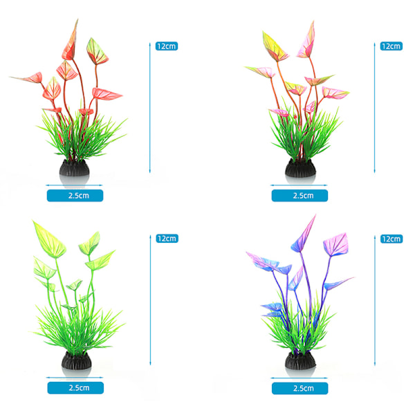 Simulering Artificiell s Akvarium Inredning Tillbehör Fish Tank De 3