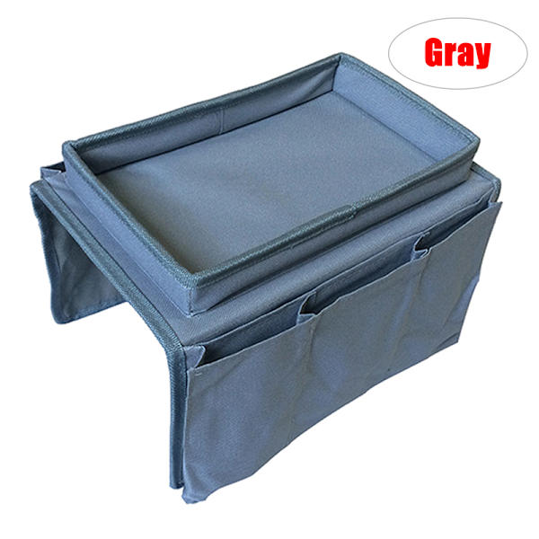 Soffa Armstöd Förvaringsfickor Hållare Bricka Soffa Hängande fjärrkontroll C Gray