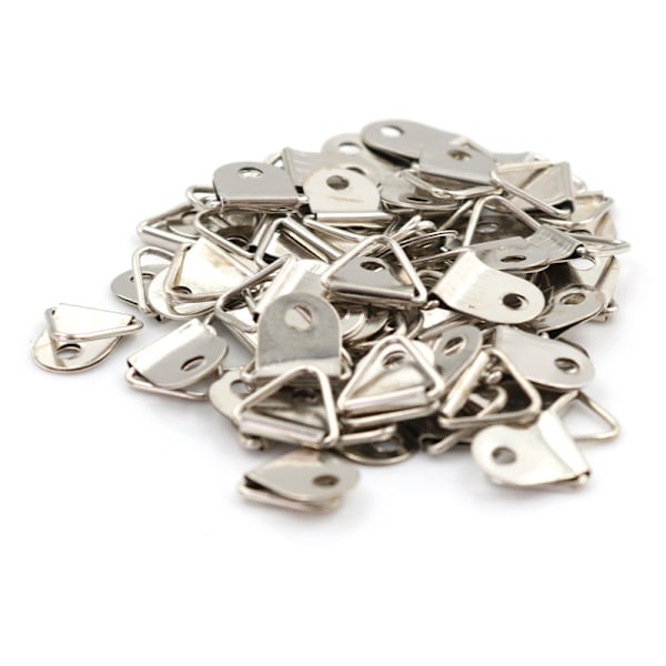 50st Silver Triangel Spegelhängare Rem D-Ring Hängande bild