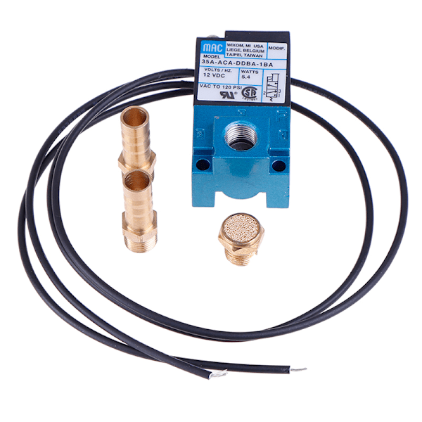 1 set magnetventil 1/8'' 35A-ACA-DDBA-1BA med ljuddämpare i mässing