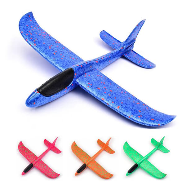 Skum Plane Glider Hand Kasta Flygplan Lätt Tröghets EPP Bubble Orange