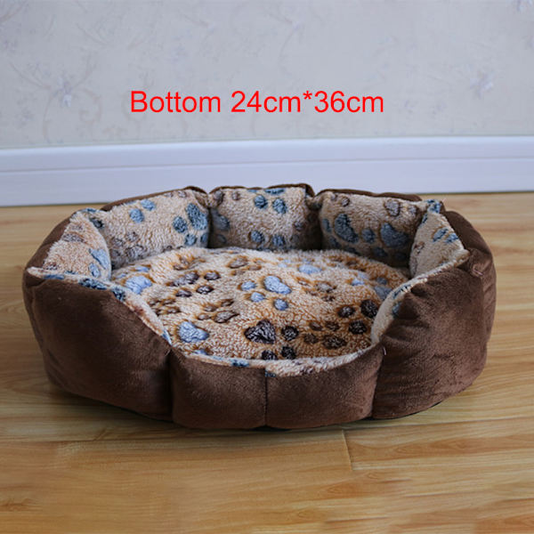Pet Dog Sängar Mattor Soft Plysch Varm Soffa Kennel Sovkorg för