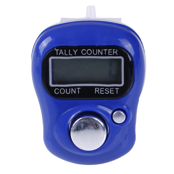Elektronisk Digital LCD Finger Tally Counter Välj färg Golf Dark blue