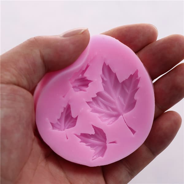 Maple Leaf Silikonfondant form Cupcake Choklad Dekor B