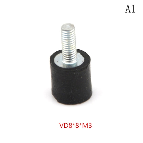 M3 M4 M5 M6 M8 gummidämpare Antivibrationsisolatorfästen 0 VD10*10*M4