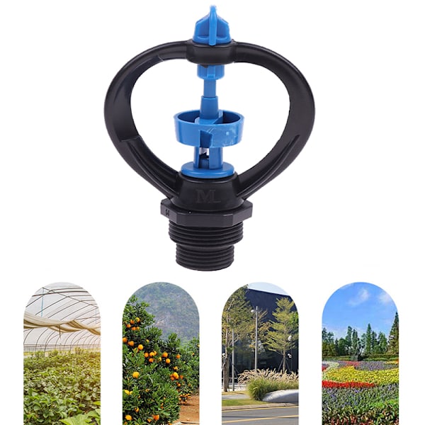 1/2 3/4 tums gårdssprinkler 360 grader roterande grässpridare