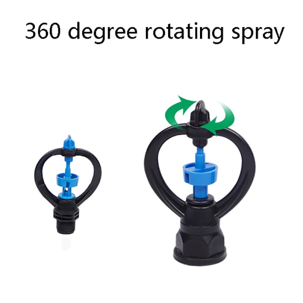 1/2 3/4 tums gårdssprinkler 360 grader roterande grässpridare