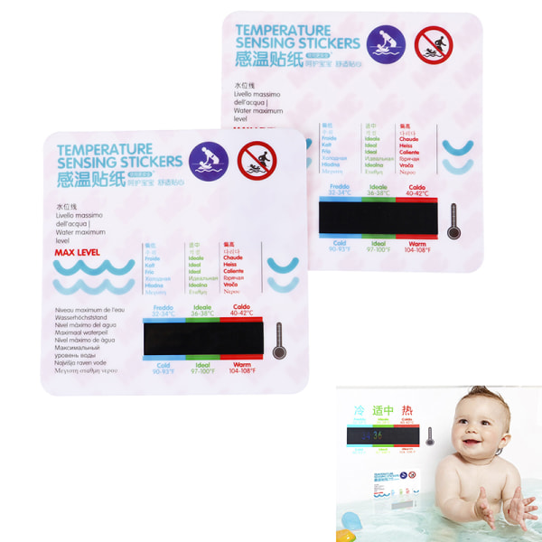 Spädbarnsbadvattentemperaturtermometer Baby Vattentempe