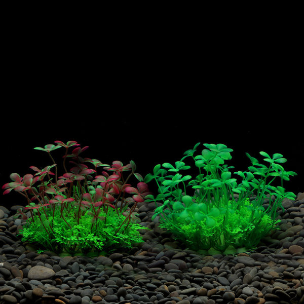 Simulering Artificiell s Aquarium Dekor Vatten Ogräs Ornament Aq 1