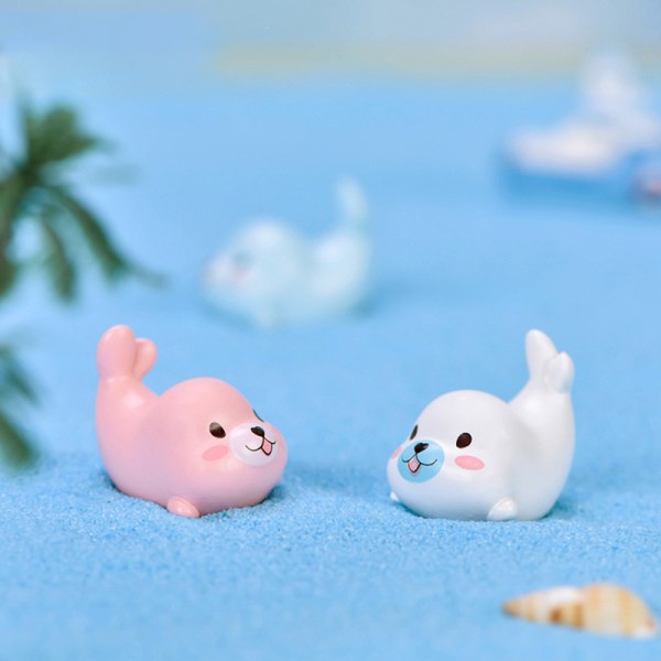 Cartoon Lovely Seal Bonsai Dekoration Ornament Resin Fish Tank 5