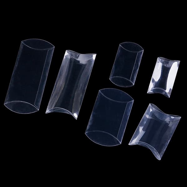 50 st kuddform klar PVC-godisask förpackning presentask weddi Small