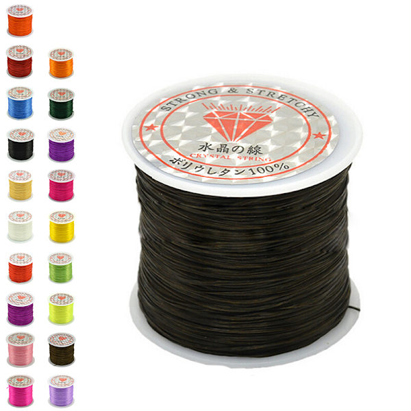 50M Strong Stretch Elastisk sladd Trådlina Armband Halsband Str egg yolk