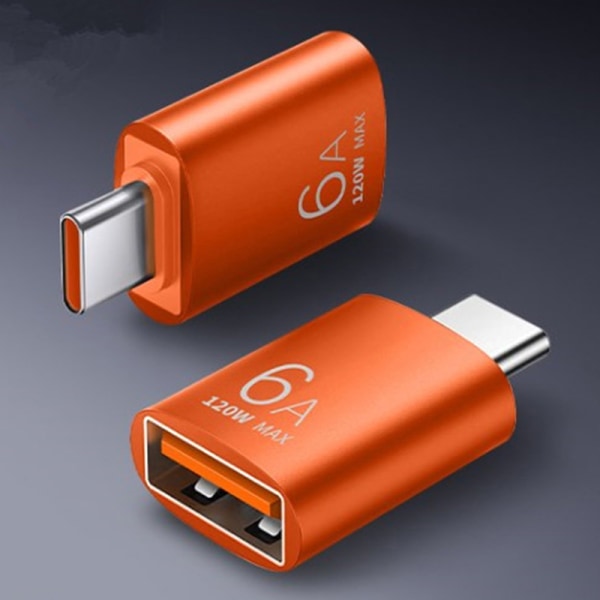 USB 3.0 till typ C-adapter OTG till USB C USB-A till mikro- USB typ- Orange
