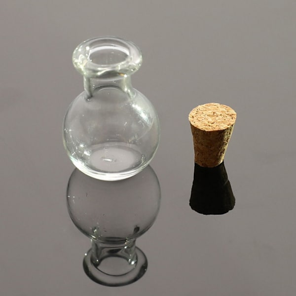 10 st Mini glasflaskor Drifting flaskor Liten önskeflaska Transparent