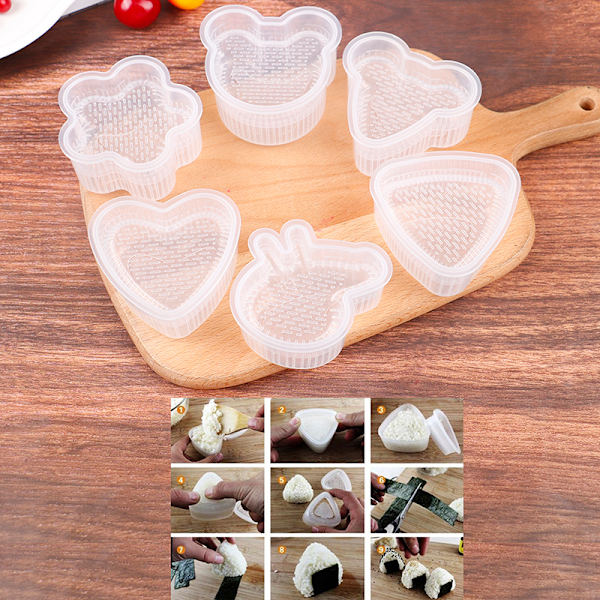 1Set Sushi Nori Form Bento Smörgås DIY Tool Kök Bakin