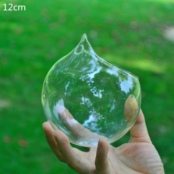 Hanging Ball Glass Flower er Vas Terrarium Container Landscape 球直径10厘米 口径6CM
