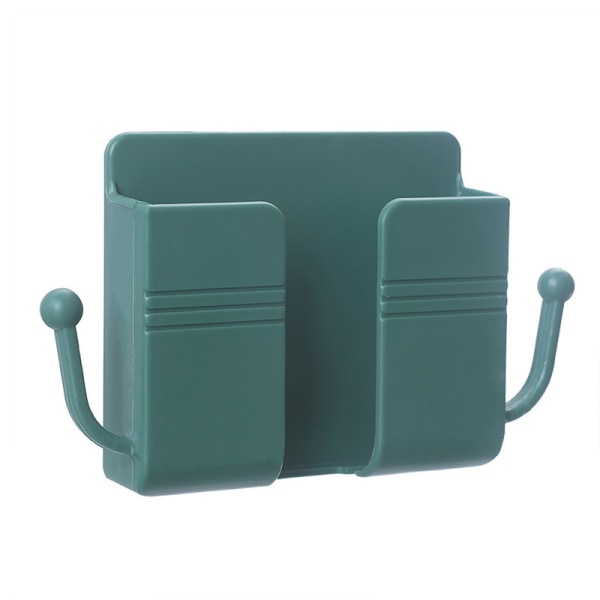 Väggmonterad förvaringsbox Mobiltelefon Plugg Vägghållare Laddning Green