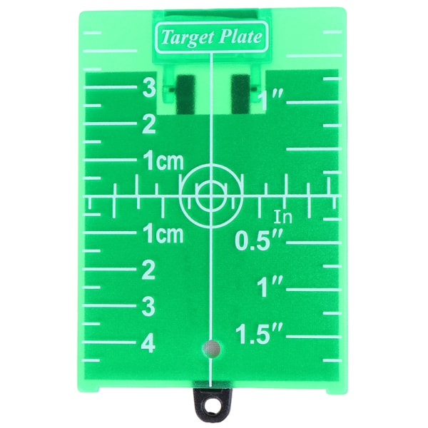 1PCS tum/cm Magnetisk målkortplatta för grön/röd nivå Green