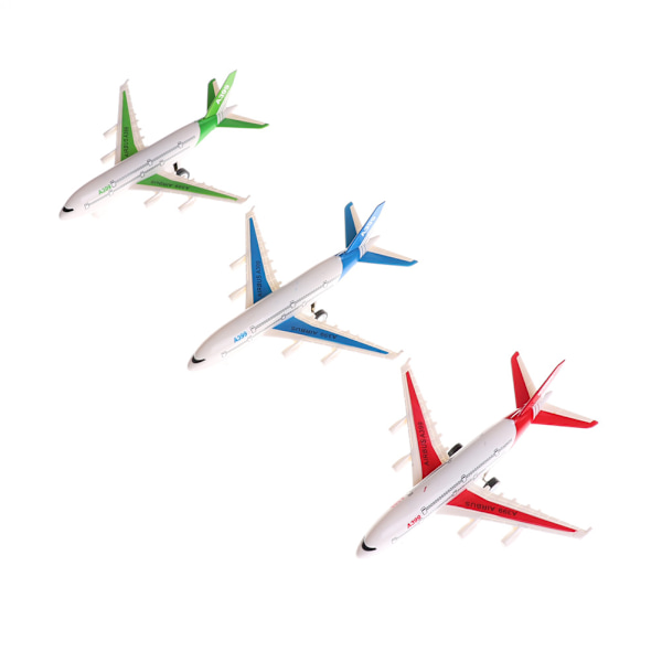 Plast Air Bus Modell Barn Barn Pull Back Flygplanspassage
