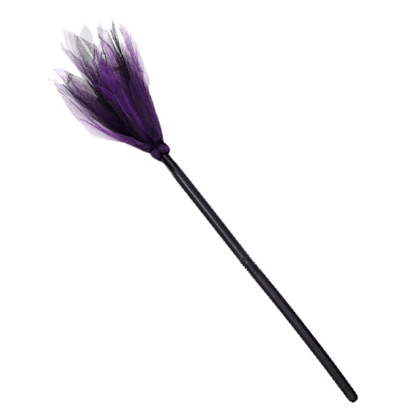 Halloween Party Häxkvast Barn Plast Cosplay Flying Broomst Purple