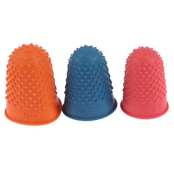 5st Räknekon Gummi Fingerborgsskydd Sy Quilter Fing Orange