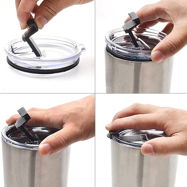 Spilltåligt lock för 20 30 Oz Yeti lock Passar till tumlare Fler Rep Red 30oz