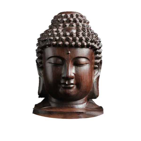 Kreativ Buddhastaty Sakyamuni Tathagata Träfigur Budd