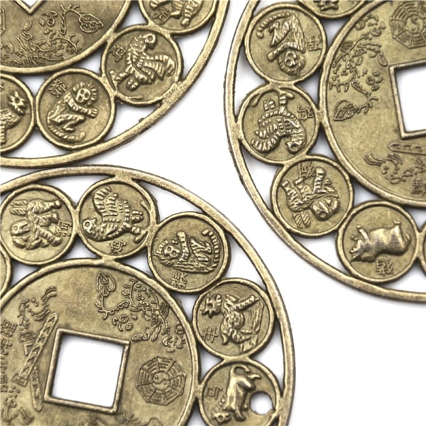 Lycka till Lucky Zodiac Feng Shui Coin Lycka till Prosperous Pr 0 0