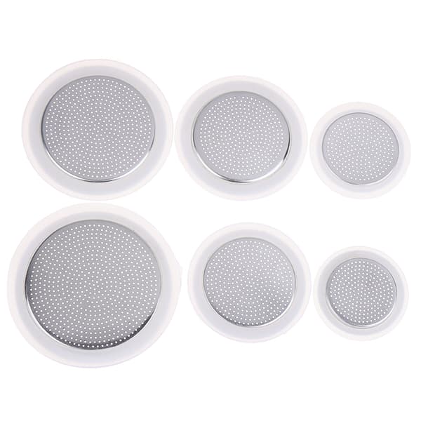 Silikonpackningar + aluminiumfilter Moka Pot Kaffeflaska Repla 6 cup